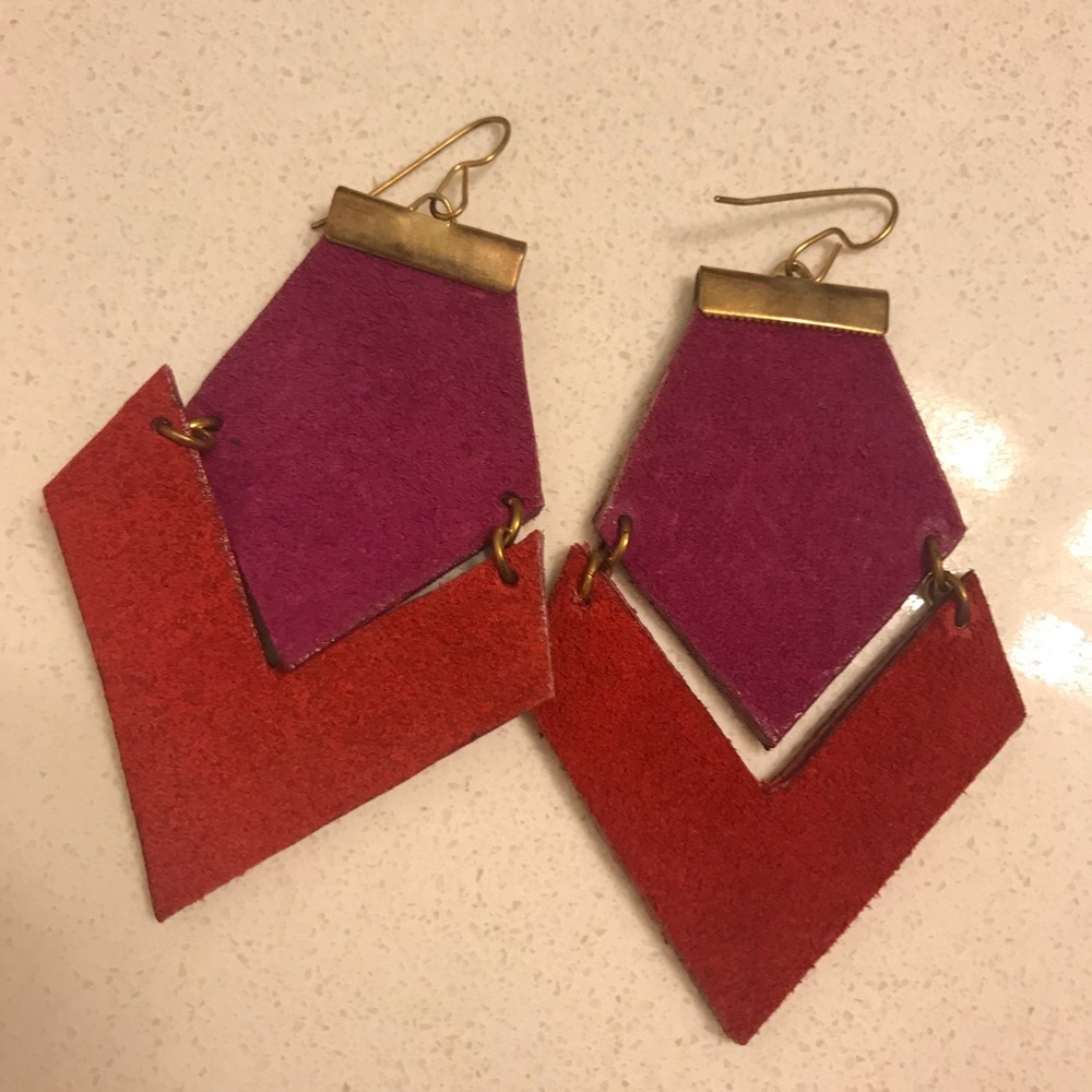 Fun geometric colorful earrings!!!!!